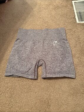 Gymshark Women’s Seamless High-Waist Heather Gray Bike Shorts